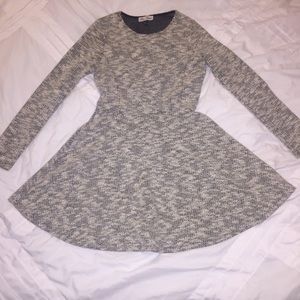 Black and white mini dress